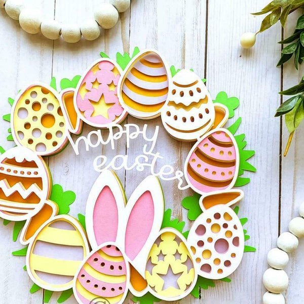 2022 Easter Bunny Garland Home Garden Door Wall Decor Hanging Easter I9X4