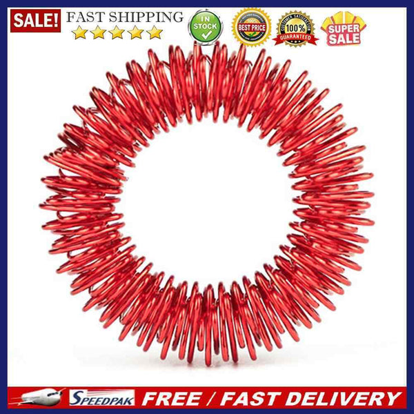 Stainless Steel Finger Massage Acupuncture Rings Hand Finger Health Care Tools