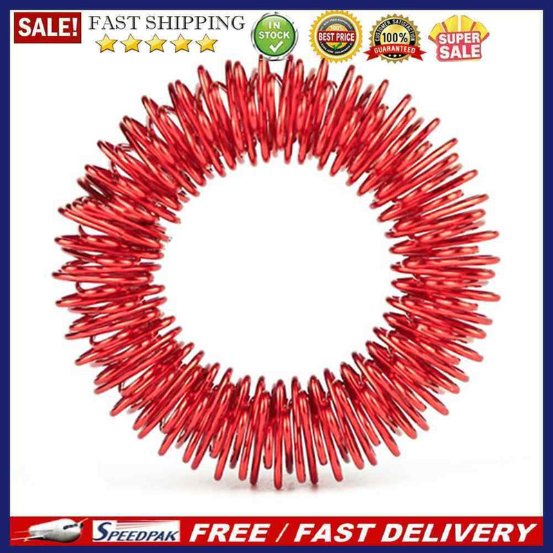 Stainless Steel Finger Massage Acupuncture Rings Hand Finger Health Care Tools