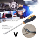 Car Door Interior Trim Clip Screwdriver Nail Puller Fastener Clip (V Black)