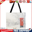 Snow scenePrinted Shoulder Shopping Bag Casual Large Tote Handbag (40*40cm)