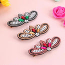 3pcs DIY Handmade Hair Clips Crystal Butterfly Women Hairpin Bars Bobby Pin