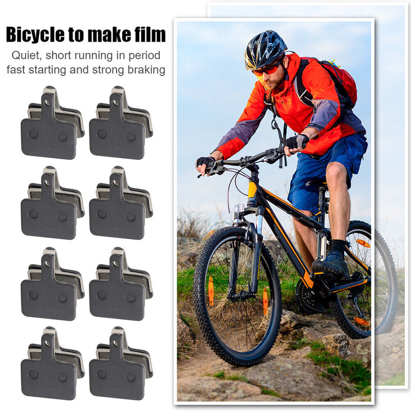 8pcs MTB Bike Brake Pads for SHIMANO M375 M445 Bicycle Copper Disc Brake Parts