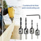 4pcs Countersink Drill Woodworking HSS Drill Bit Kit for Drilling Holes