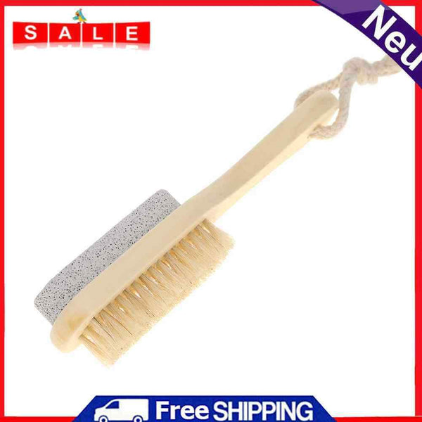 Wooden Pumice Stone Foot Massage Brush Feet Exfoliating Remover Scrubber Tool