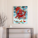 Birds in Snow Oil Paint By Numbers Kit DIY Frameless Drawing Picture for Adults