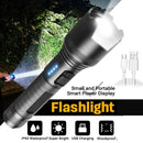 Super Bright Zoom Flashlight Powerful Flashlight Dual Switch Torch Camping Lamp