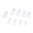 Artificial Fingernails, Square, Transparent, 500-Piece