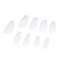 Artificial Fingernails, Square, Transparent, 500-Piece