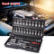 46pcs Socket Wrench Set Ratchet Spanner Multi-functional Car Repair Tool
