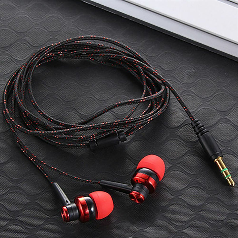 Wired Mobile Phone Earpiece HiFi Headphone In-Ear Earphone 3.5mm Earbuds Stereo