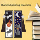 2pcs Creative DIY Diamond Painting Bookmark Leather Tassel Tags Art (SQ063)