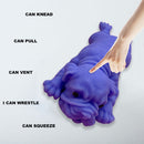 Simulation Soft Dogs Squeeze Ball Puzzle Anti Stress Artifact (Blue Dog)