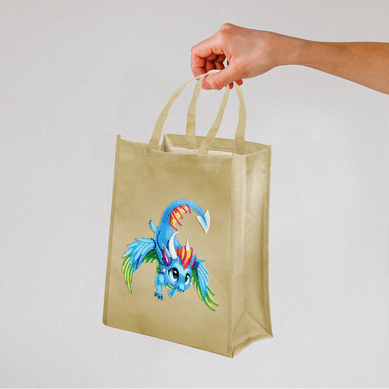 #A 5D Diamond Painting Handbag DIY Canvas Eco-friendly Foldable Organizer Tote K