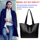 Fashion Ladies Large Capacity Commuter Handbag Solid Leather Shoulder Bag Totes
