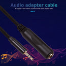3.5mm Male to 6.35mm Female Cable 1/8 to 1/4 Stereo Audio Adapter (1.5m) Newly