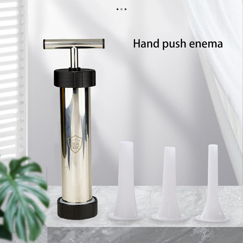 Manual Sausage Maker Stainless Steel Stuffer Homemade Syringe Meat Filler