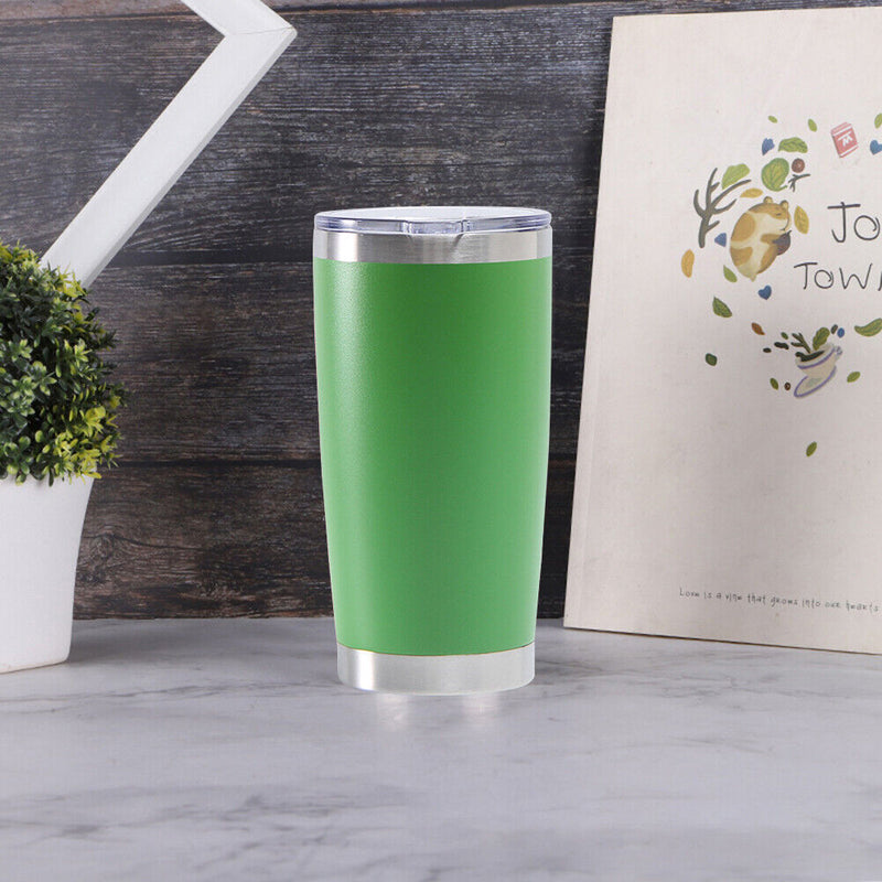 Thermal Car Cup Stainless Tea Coffee Vacuum Insulated Bottle (Fruit Green) Newly