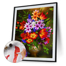 Flower Oil Paint By Numbers Kit DIY Acrylic Painting Wall Art Picture Craft S