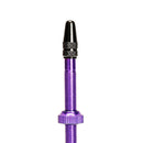 60mm Aluminum Tubeless Presta Valve Stem for Mountain Road Bike (Purple)