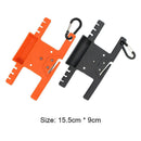 2pc Aracord Winder Parachute Lanyard Rope Spool Holder with Carabiner Black