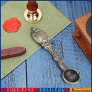Sealing Wax Spoon Fire Paint Melting Firing Stamp Envelopes Card Metal Tool
