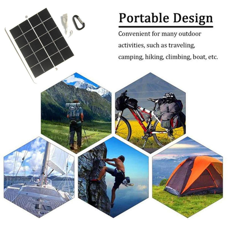 USB Solar Panel Charging Generator Power Bank Phone Solar J0 For 3W 5V R9Y0
