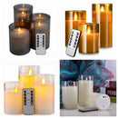 3pcs set Battery Operated With Remote Control Flameless Flickering LED Candles