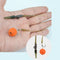 #A 2 Packs Hair Rigs Braided Line High Sensitivity Portable Thread Steel Hook Ri