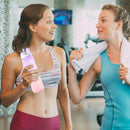 1000ML One-button Lock Sports Water Cup Leak-proof for Gym Outdoor (Purple)