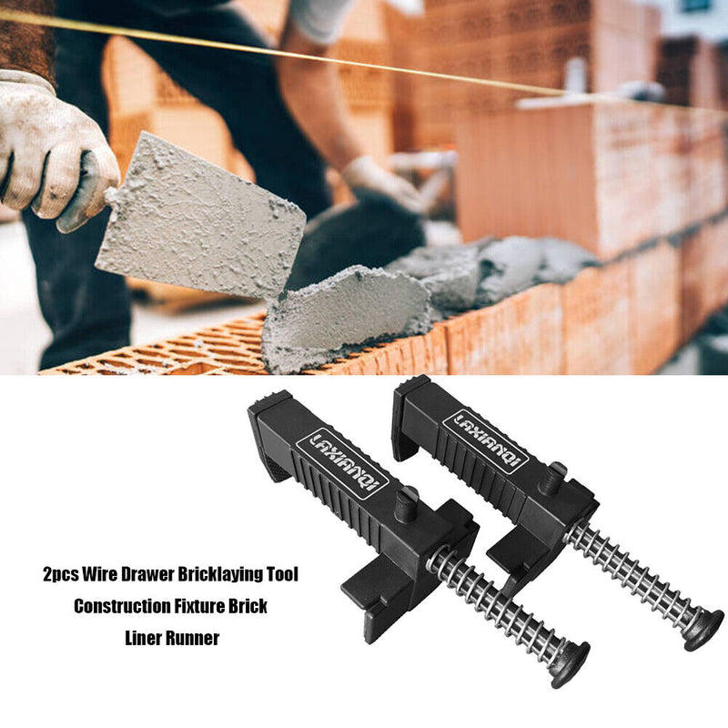 2pcs Universal Bricklaying Wire Drawer Worker Building Leveling Brick Liner