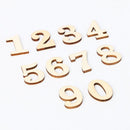 10pcs Rustic Wooden Digital Number DIY Handcraft Table Scatter Home Decorat