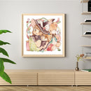 Partial Cross Stitch Witch Sewing Kit 3 Beach Stamped Artwork Gift Home Decor