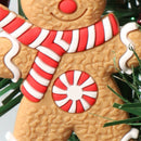 10pcs Xmas Gingerbread Man Tree Pendant Bedroom Exquisite Hanging Decor (S)