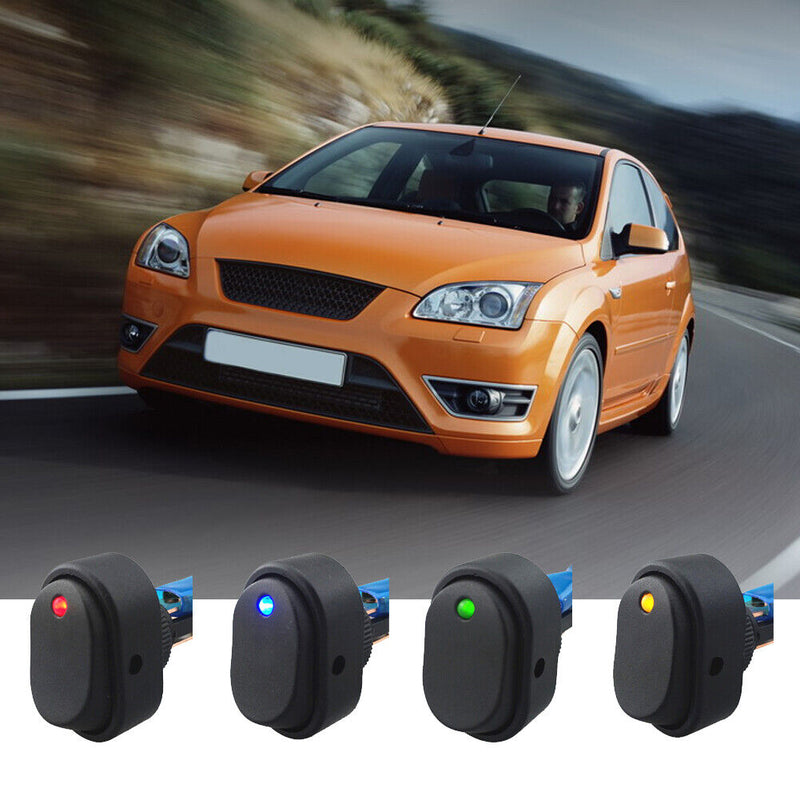 4Pcs 12V 30A Heavy Duty LED OFF/ON Motor Rocker Switch Car Boat Motorcycle Accessories
