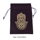 Velvet Tarots Card Storage Bag Drawstring Jewelry Dice Bag Pockets for Family