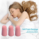 Soft Sponge Noise Reduction Earplugs Slow Rebound Earplugs (120pcs Pink) Newly