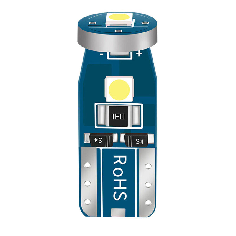 10pcs T10 3030 3SMD LED Wedge Car Clearance Light Bulbs (Blue LED+Blue)