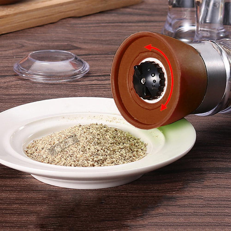 Kitchen Pepper Grinder Mill Manual Grinding Bottle Seasoning Jar Spice Holder