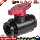 G1/4 Vent Valve Aluminum Handle Double Inner Teeth Waterway Control(Red) Newly