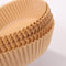 100x Air Fryer Disposable Paper Liner Wood Pulp Steamer Baking Mats (Brown)
