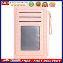 Korean Solid Color Wallet Female Mini Zipper Purse Card Holder Multi-slot Clu