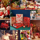Case Christmas Decor Elk Cake Package Christmas Gift Bags Kraft Paper Gift Box