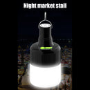 Portable LED Camping Hanging Bulb w/ Hook USB Rechargeable Emergency Light Newly