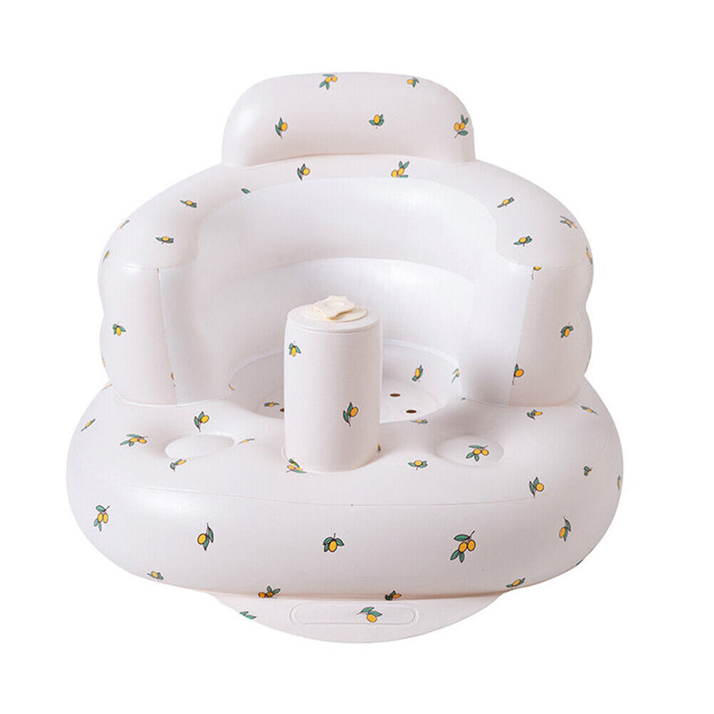 PVC Cute Baby Sofa Learning to Sit Infant Toddler Inflatable Seat Bathing S