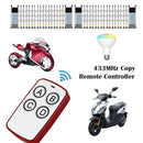 AK-K210605 433MHz 4 Buttons Learning Copy Remote Controller (White Red)