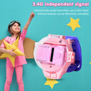 #A 4 Channels 1/58 5km/h 2.4GHz Racing Car Wrist Watch Controlled RC Small Vehic