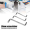 3pcs Right Angle Elbow Z-shape Mini Phillips Slotted Screwdrivers Hand Tool