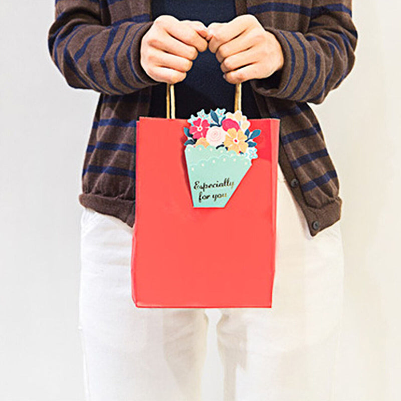 Bouquet Greeting Card, Thank You Note Cards, for Wedding, Birthday, Graduation