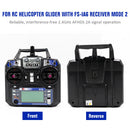 Flysky 2.4GHz 6CH Radio RC Transmitter Controller Receiver for RC Glider Newly